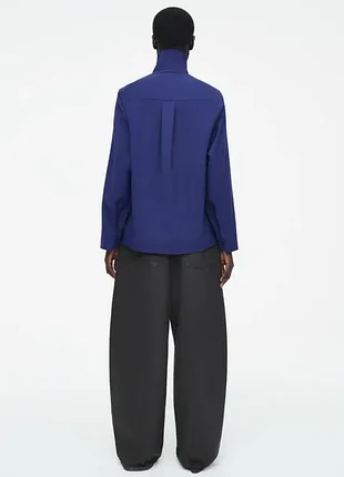 Блуза жіноча cos wool-blend half-zip blouse / 34 5