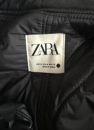 Куртка zara з екошкіри 5
