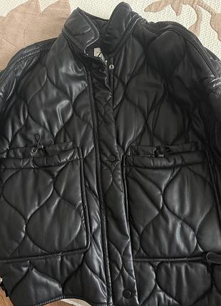 Куртка zara з екошкіри 3