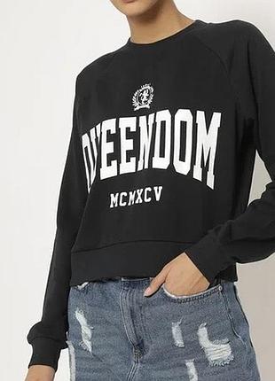 Чорний світшот tally weijl queendom, xs