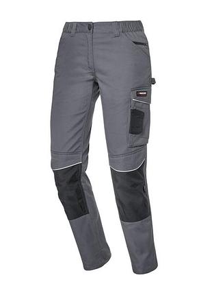 Брюки рабочие карго с функциональными карманами для женщины parkside cordura® 467301 38(s) серый