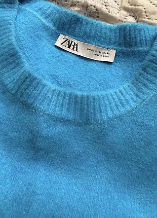 Светр жіночий zara блакитний 2