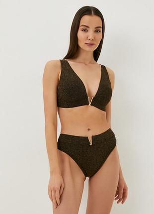 Чорний, золотий комплект білизни intimissimi