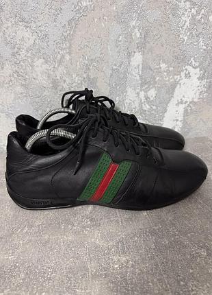 Кеди кросівки шкіряні gucci