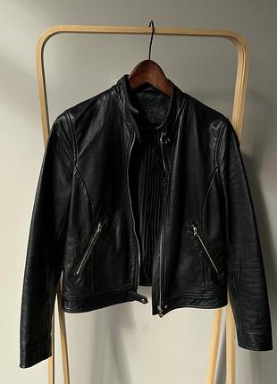 Шкіряна куртка massimo dutti