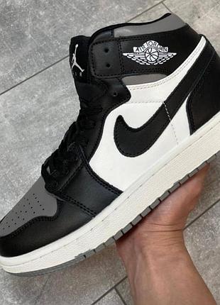 Кроссовки nike air jordan high (кожа)