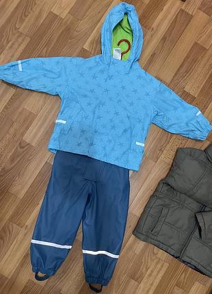 Дощовик, грязепруф, куртка і напів комбінезон 98/104