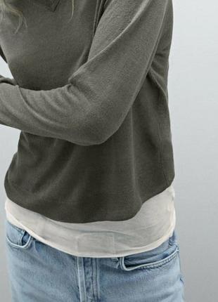 Massimo dutti новый джемпер 100% лён 3