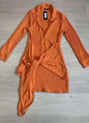 Плісирована міні сукня-сорочка boohoo, uk16