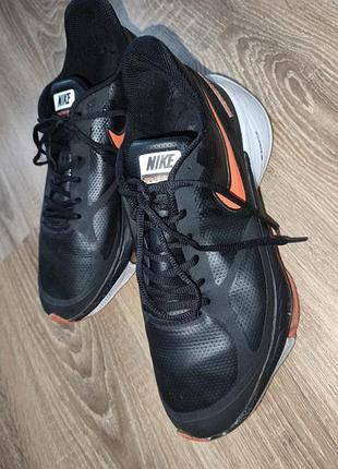 Кроссовки nike 43р.28см мужские air zuum черные оранжевые б/в под реставрацию