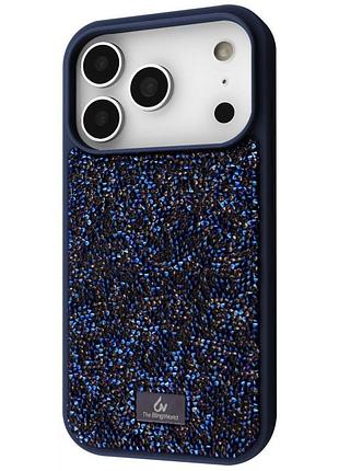 Чехол bling world rock diamond (tpu) iphone 17 pro/18 pro blue