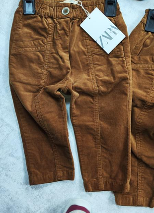 Бархатные брюки zara 92 98 110