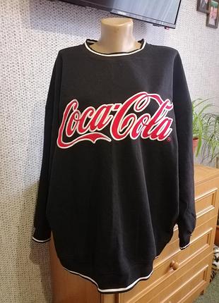 Світшот чорний з колекції coca-cola від h&m (divided by h&m)