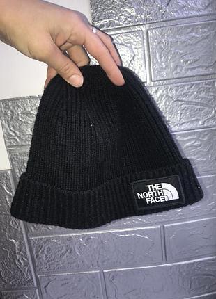 Шапка the north face чорна, one size 3
