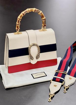 Gucci dionysus medium bamboo оригинал гучьи сумка с бамбуковой ручкой дионисиус резинкой кожаная 29 pei prada versace dolce gabbana