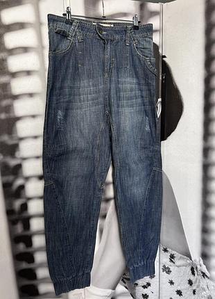 Джинси з мотньою bershka baggy джоггери