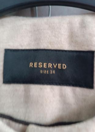 Пальто жіноче reserved бежеве 4