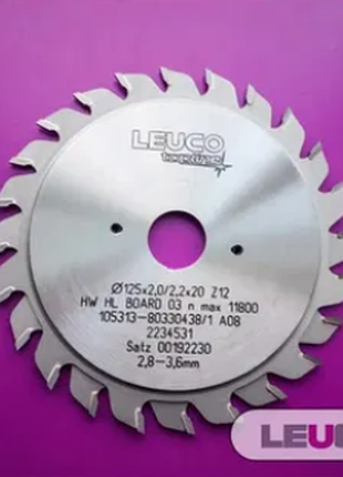 Подрезная пила двухкорпусная складная leuco topline 120х2.8-3.6х22 z=12+12