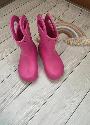 Сапоги резиновые, боты crocs c10 2