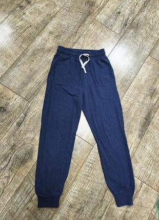 Брюки, джоггеры хлопковые, h&amp;m, р. 134-140, 9-10 лет, длина 80см
