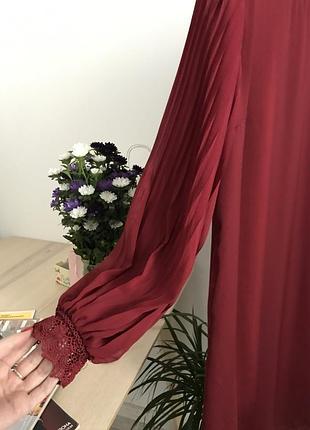 Нова бордова вільна сукня fransa 7