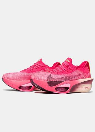 Спортивні бігові кросівки nike alphafly 3 hyper pink