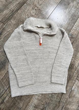 Свитер вязаный, кофта с молнией, h&amp;m, р. 110-116, 5-6 лет
