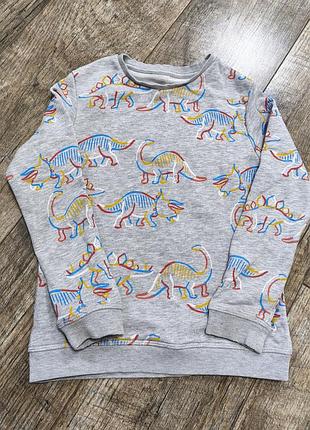 Свитшот, свитер, кофта двунитка шлевки, m&amp;s, р. 6-7 лет, 116-122