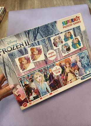 Пазлы эльза frozen домино 5