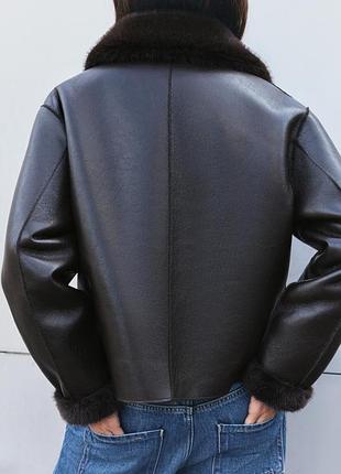 Куртка дублянка двостороння zara new 3