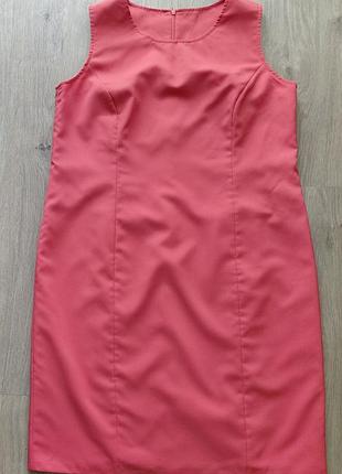 Плаття футляр коралового кольору розмір 2xl/3xl