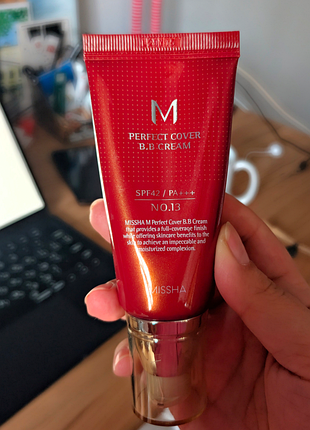 Bb-крем missha perfect cover bb cream ex spf42/pa+++ moisturized complexion №13