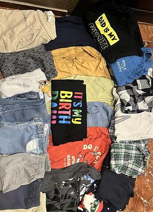 Пакет повсякденного дитячого одягу для хлопчика zara/h&m, розмір 110 см (4-5 років)