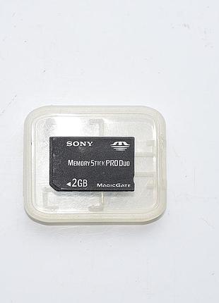 Карта sony memory stick pro duo- 2 gb, карта памяті до камери sony ,карта playstation, робоча,made in japan,бу
