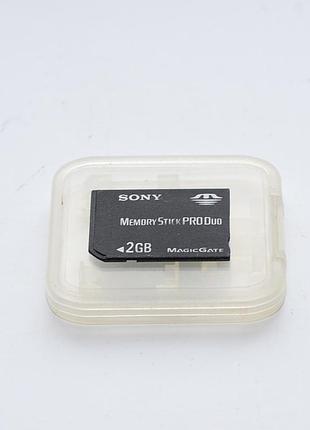 Карта sony memory stick pro duo- 2 gb, карта памяті до камери sony ,карта playstation, робоча,made in japan,бу 2