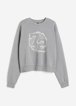 Вкорочений світшот на байці h&m