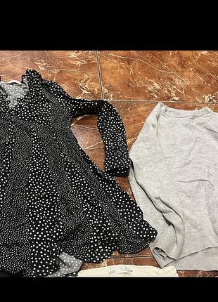 Комплект повсякденного одягу для дівчинки zara: сукня, джемпер