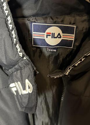 Куртка для підлітків fila чорна 6