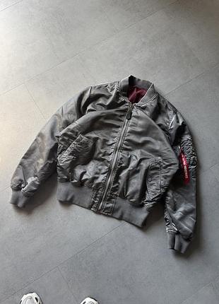 Бомбер alpha industries ma-1 blood chit battlewash garment dyed bomber jacket , l