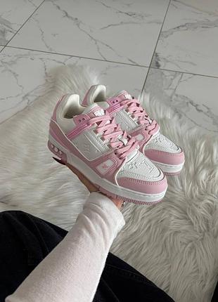 Кросівки l*u*s vu*t*o* lv trainer white pink   арт 10021