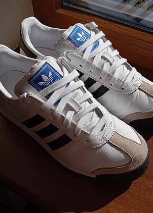 Кроссовки adidas originals samoa 675033 оригинал с белым кожаным верхом р.37 стан идеальное