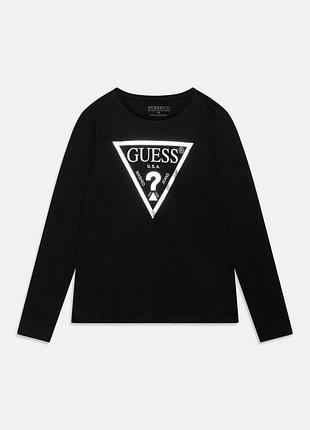 Лонгслів унісекс guess чорний розмір s оригінал