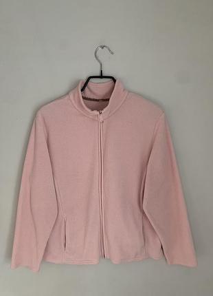 Флисовая кофта на змейке зипка р. l-xl