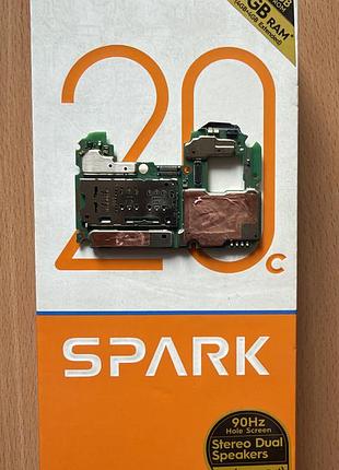 Материнская плата tecno spark 20c (bg7n) 8/128гб