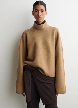 Джемпер жіночий cos boiled-wool funnel-neck jumper / l