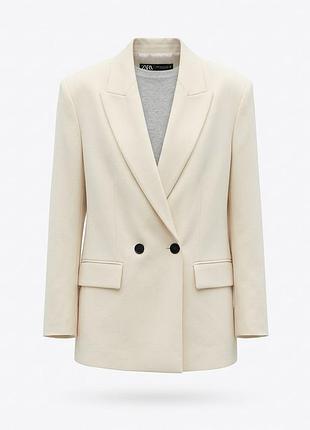 Стильный белый жакет / пиджак zara