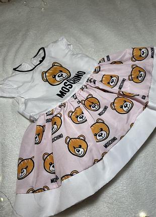 Сукня для дівчаток moschino з ведмедиками