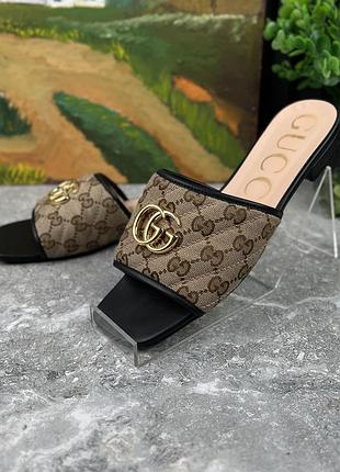 Gucci nappa matelasse gg marmont mule slide жіночі шльопанці оригінал 38 eur