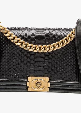 Шикарна винтажна сумка-клапан chanel середнього розміру через плече чи наплече чорного кольору.