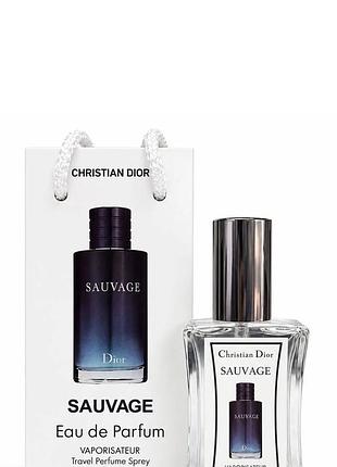 Парфюм чоловічий christian dior sauvage, 50 мл, сумка. в стилі бренду